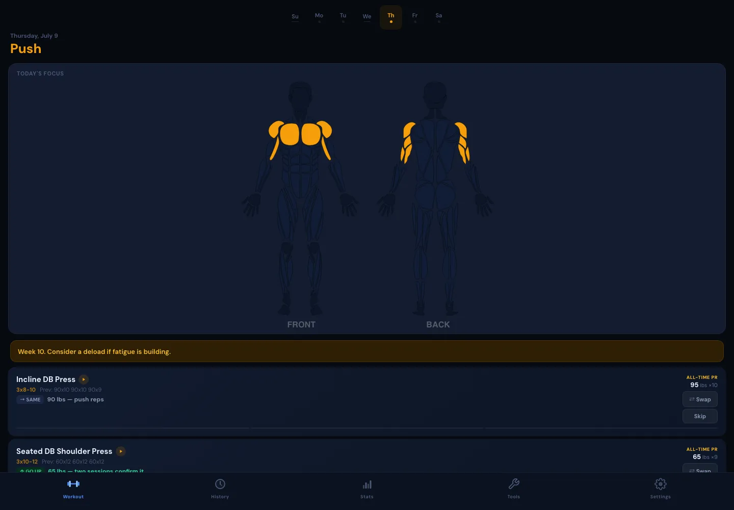 Gymingify screenshot